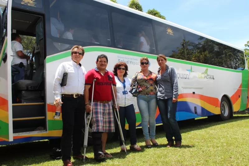 El mandatario local recibió el bus de la empresa petrolera Equion.